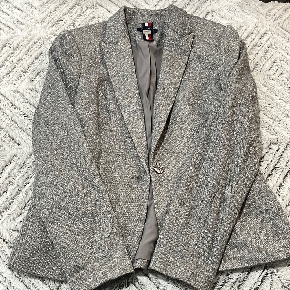 Tommy Hilfiger Classic Gray Jacket size 6
